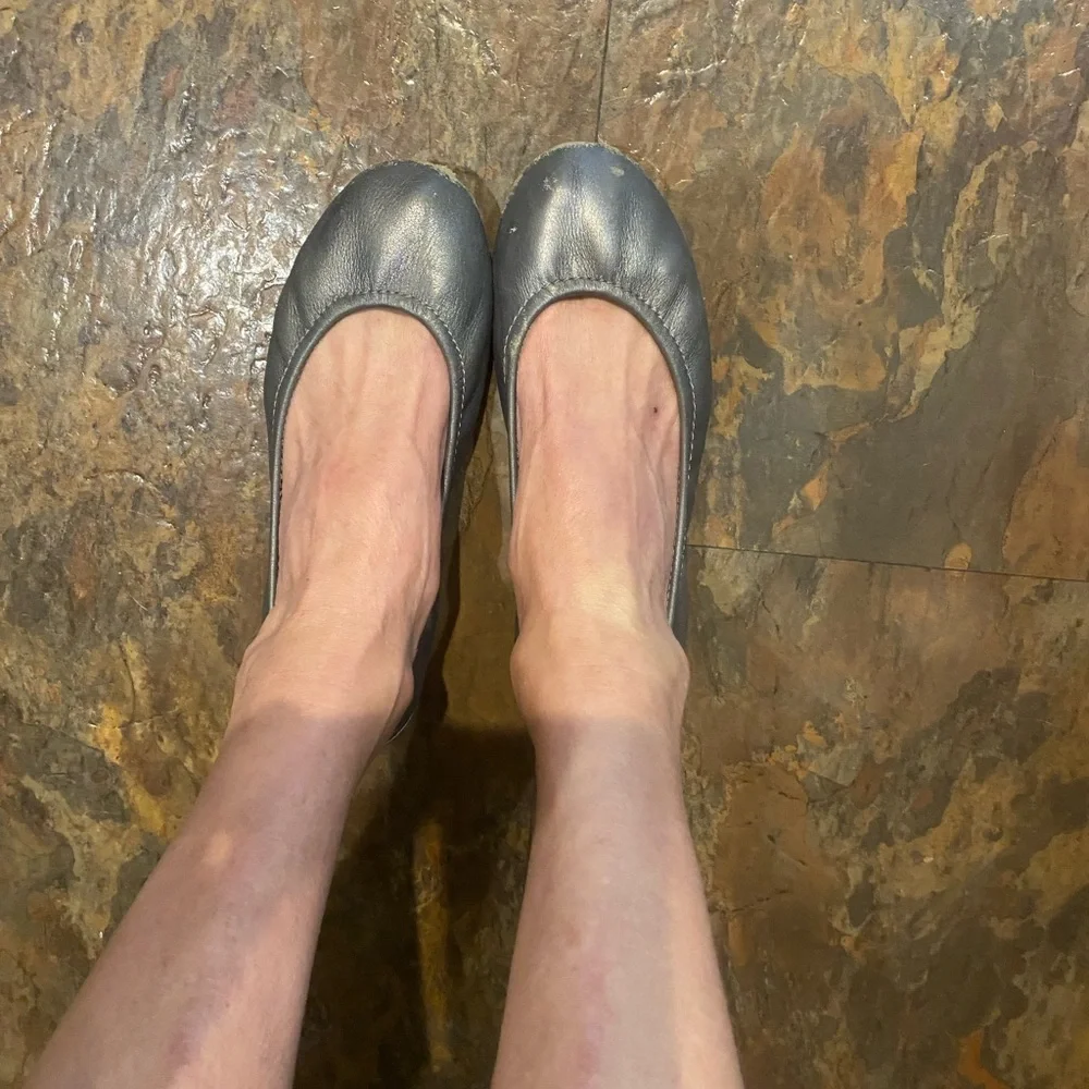 Worn size 6 pewter Tieks - Picture 3 of 6